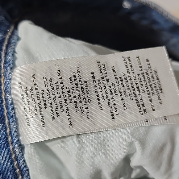 Current/Elliott High-Waisted Raw Hem Denim Cut Off Shorts‎ Size 29 - Picture 6 of 7